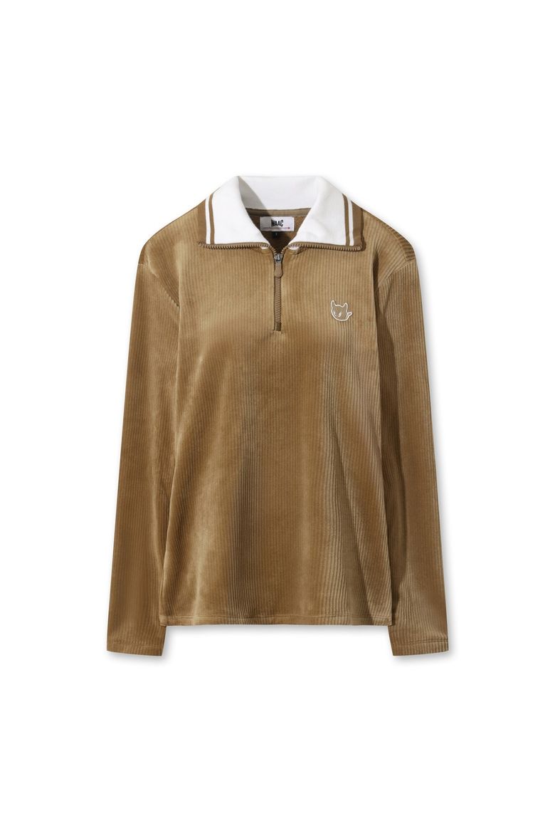 Women Ribbed Minky Fleece Pullover WWTBW25705BRL