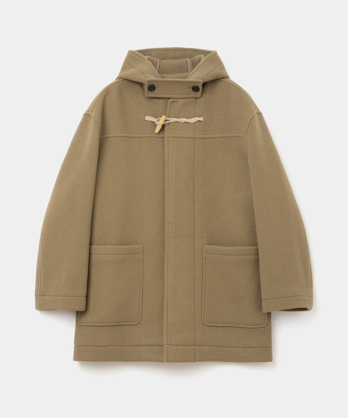 유니폼브릿지(UNIFORM BRIDGE) oversized wool duffle coat camel