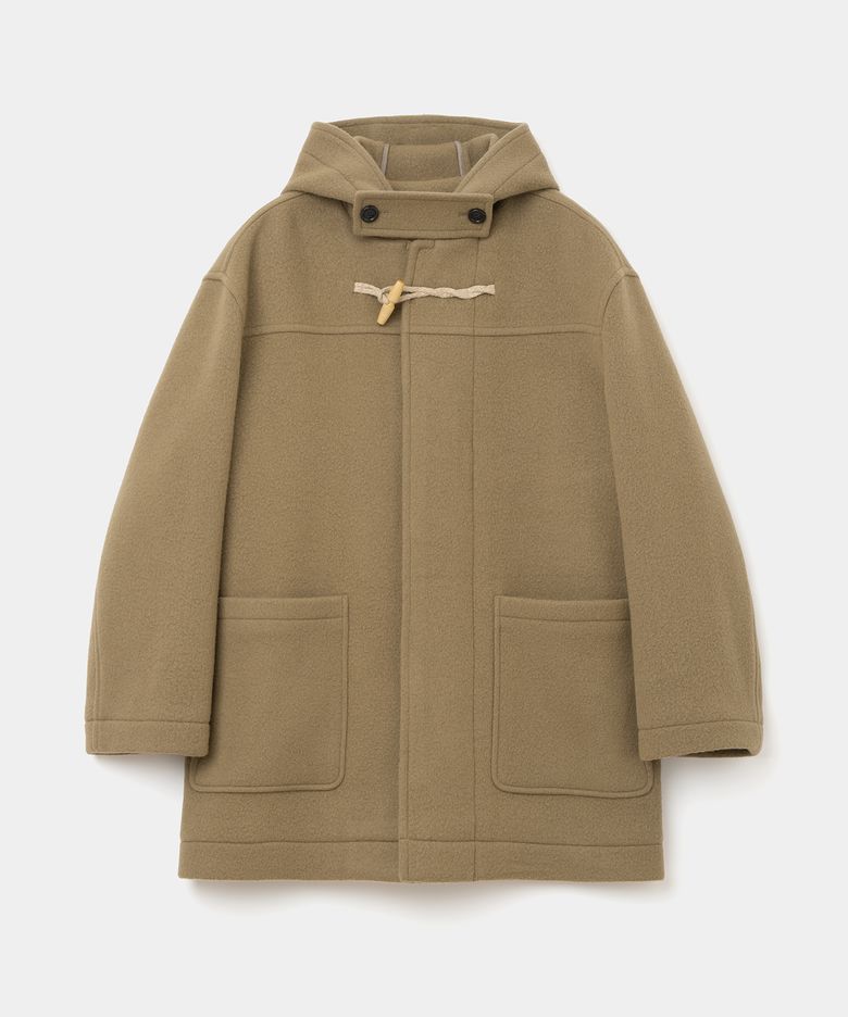 oversized wool duffle coat camel