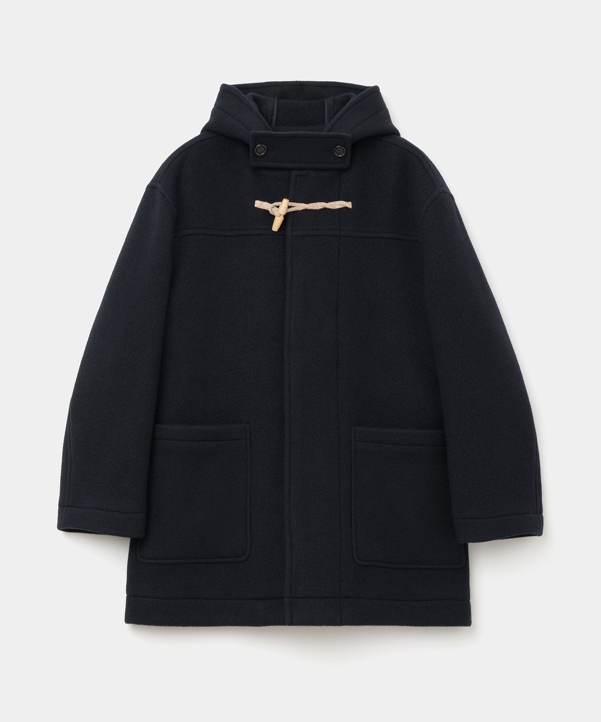 유니폼브릿지(UNIFORM BRIDGE) oversized wool duffle coat dark navy
