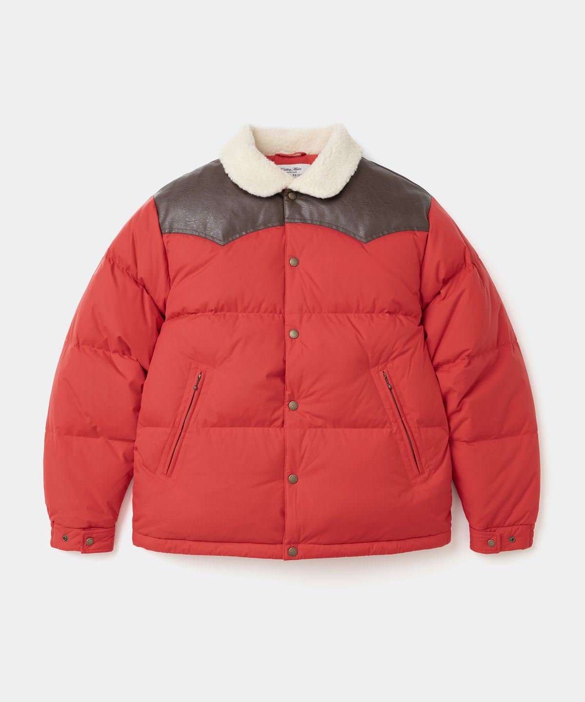 유니폼브릿지(UNIFORM BRIDGE) shearling western down jacket red