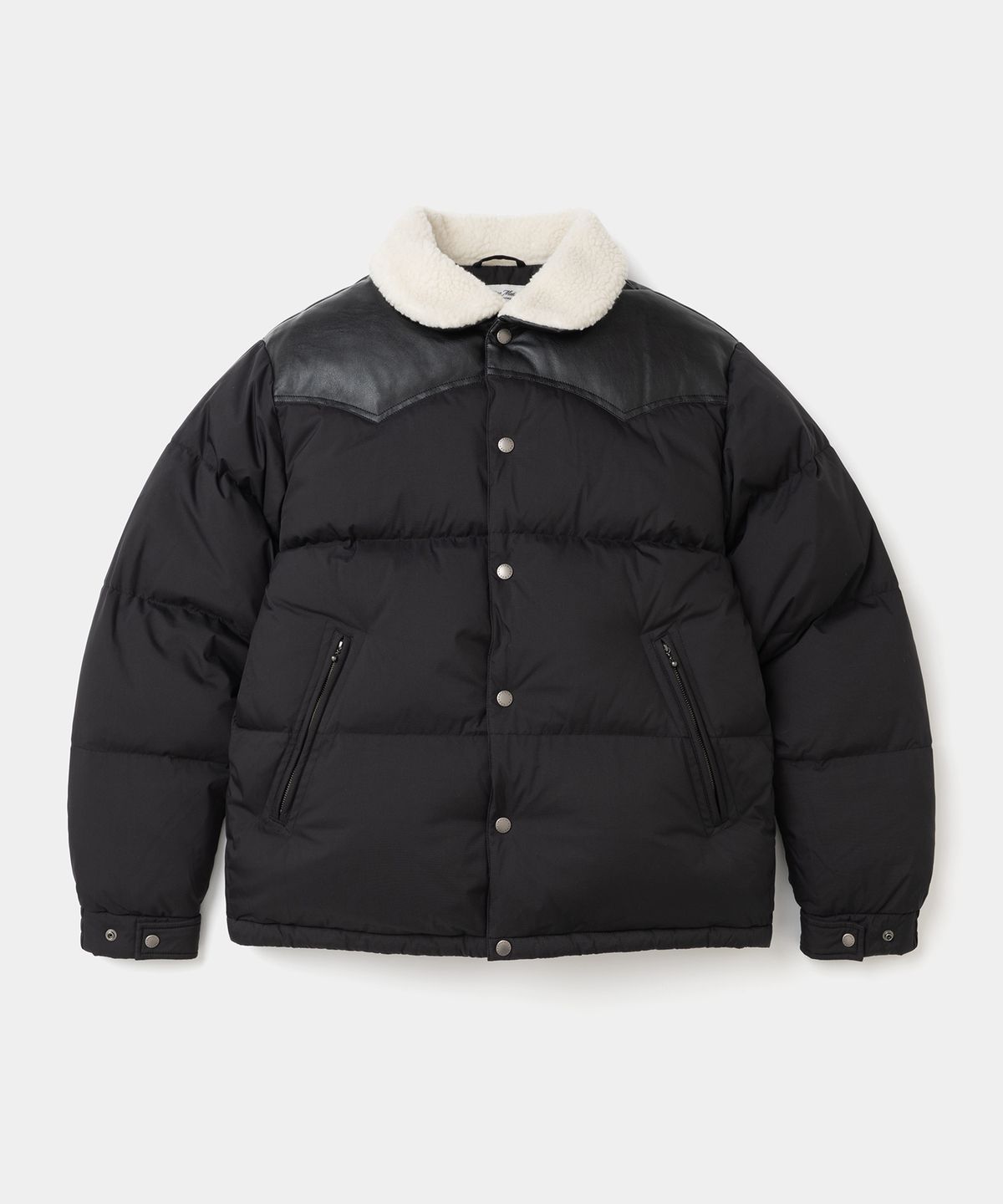 유니폼브릿지(UNIFORM BRIDGE) shearling western down jacket black
