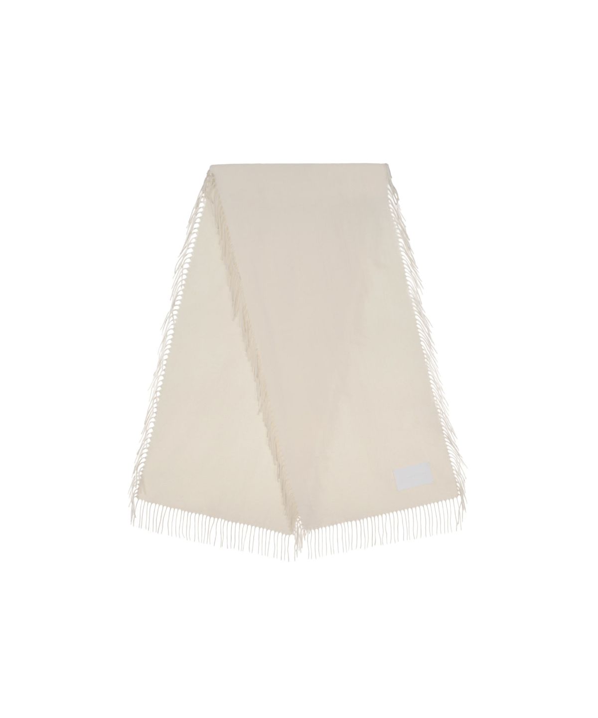 트리밍버드(TREEMINGBIRD) Fringed Cashmere Muffler [ Ivory ]