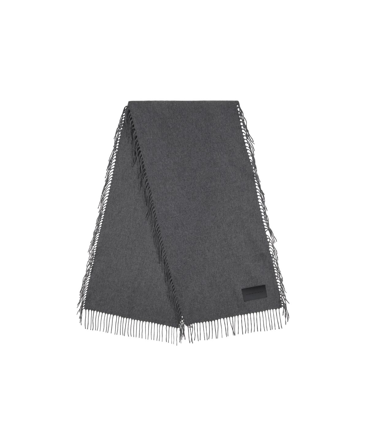 트리밍버드(TREEMINGBIRD) Fringed Cashmere Muffler [ Gray ]