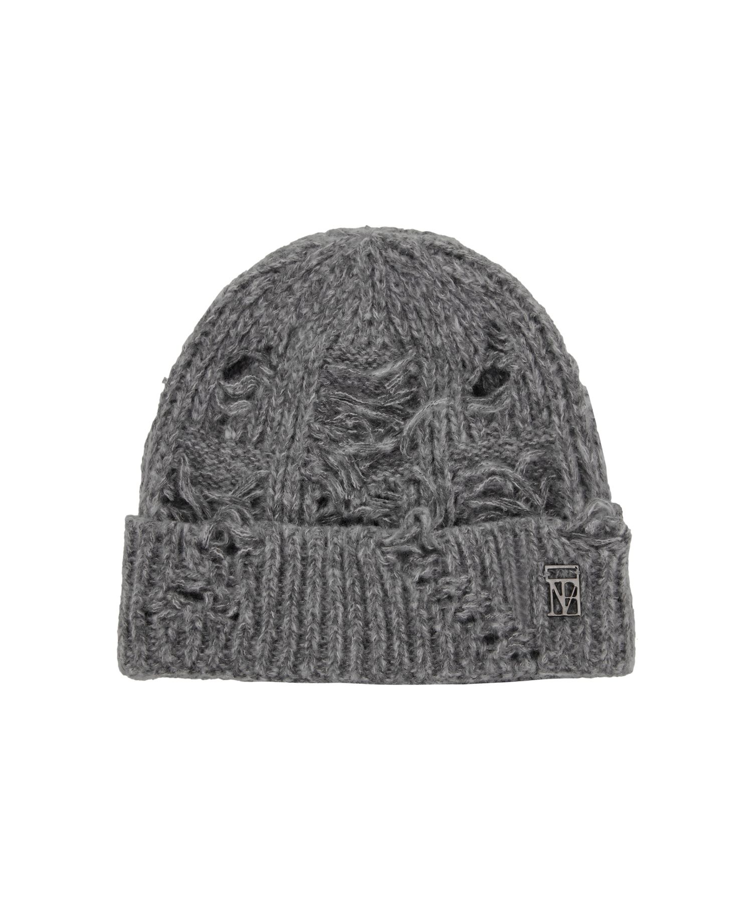 美品 chiiiibag Knit Beanie gray MUSINSA | TREEMINGBIRD Distressed Knit Beanie [ Gray ]