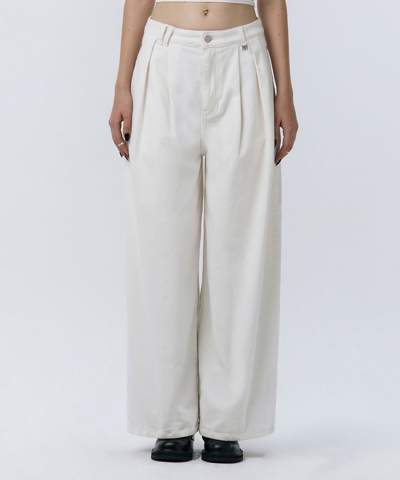 Corduroy Balloon Pants [ Ivory ]
