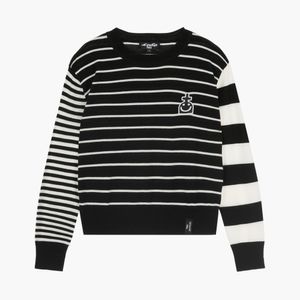 스트라이프 데비 니트 탑 BLACK STRIPE (S5FWKT003)