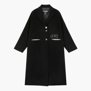 아임 히어 롱 코트 BLACK (S5FWCT008)