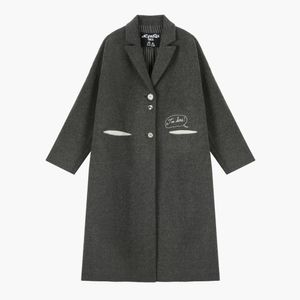 아임 히어 롱 코트 CHARCOAL (S5FWCT008)