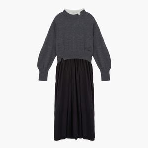 이지 레이어드 니트 원피스 (S5FWOP002)