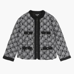 포켓 라이트 다운 패딩 재킷 BLACK PATTERN (S5FWPD002)