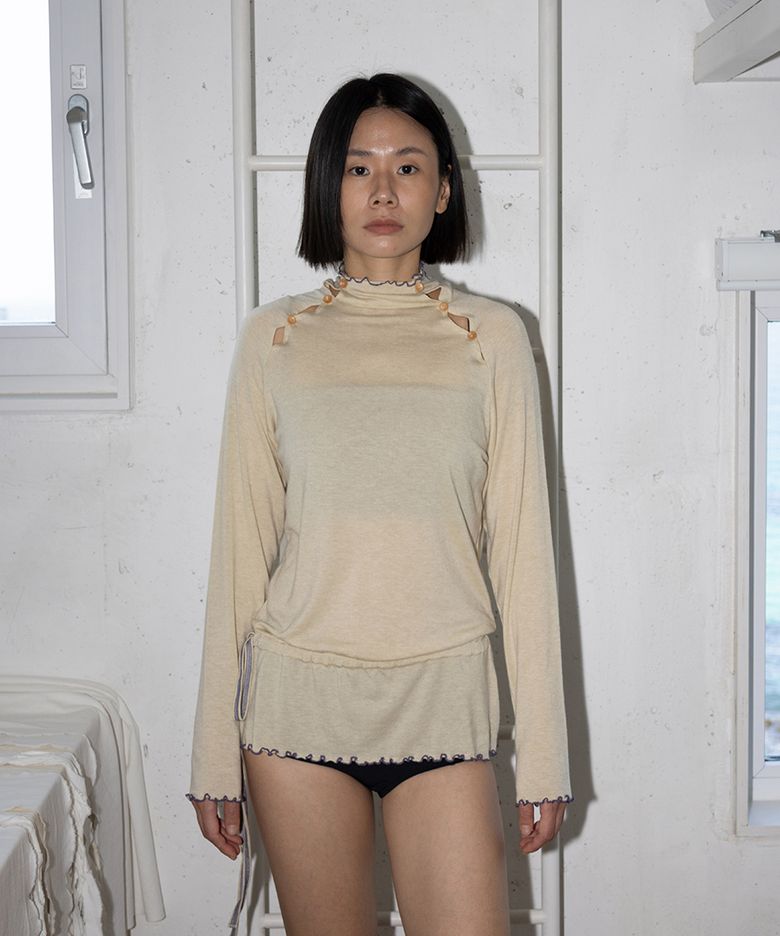 레글런 스트랩 저지 인 옐로우 아이보리