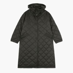 A 라인 롱 패딩 코트 CHARCOAL (S5FWPD006)