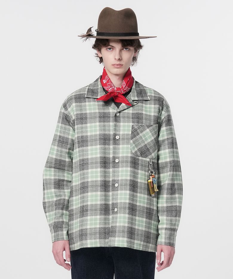 Western Quilted Shirt_Green