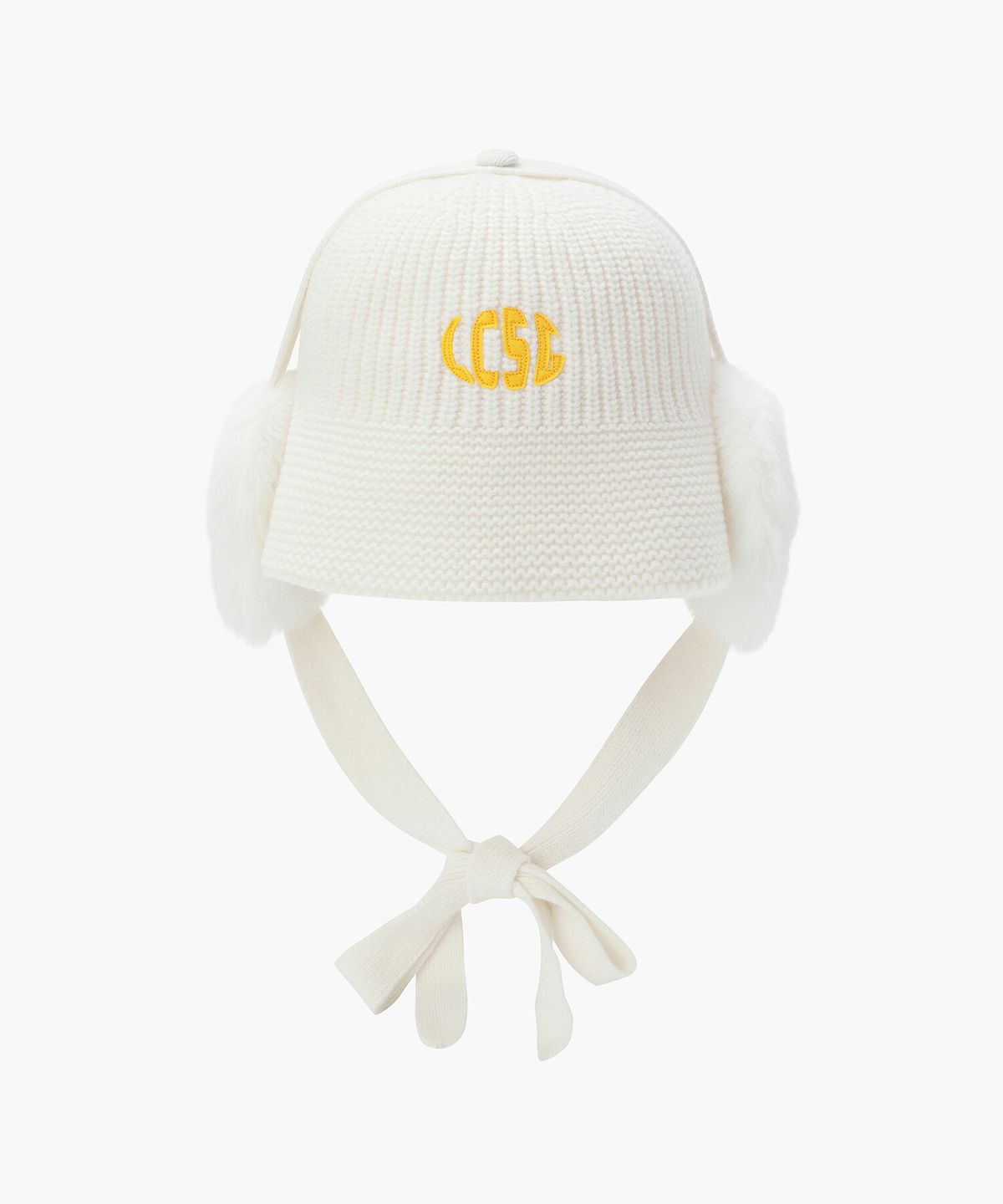 르꼬끄 골프(LECOQ GOLF) 여성 니트 귀달이 버킷햇 (2WAY) _CREM GQ422LCPN1