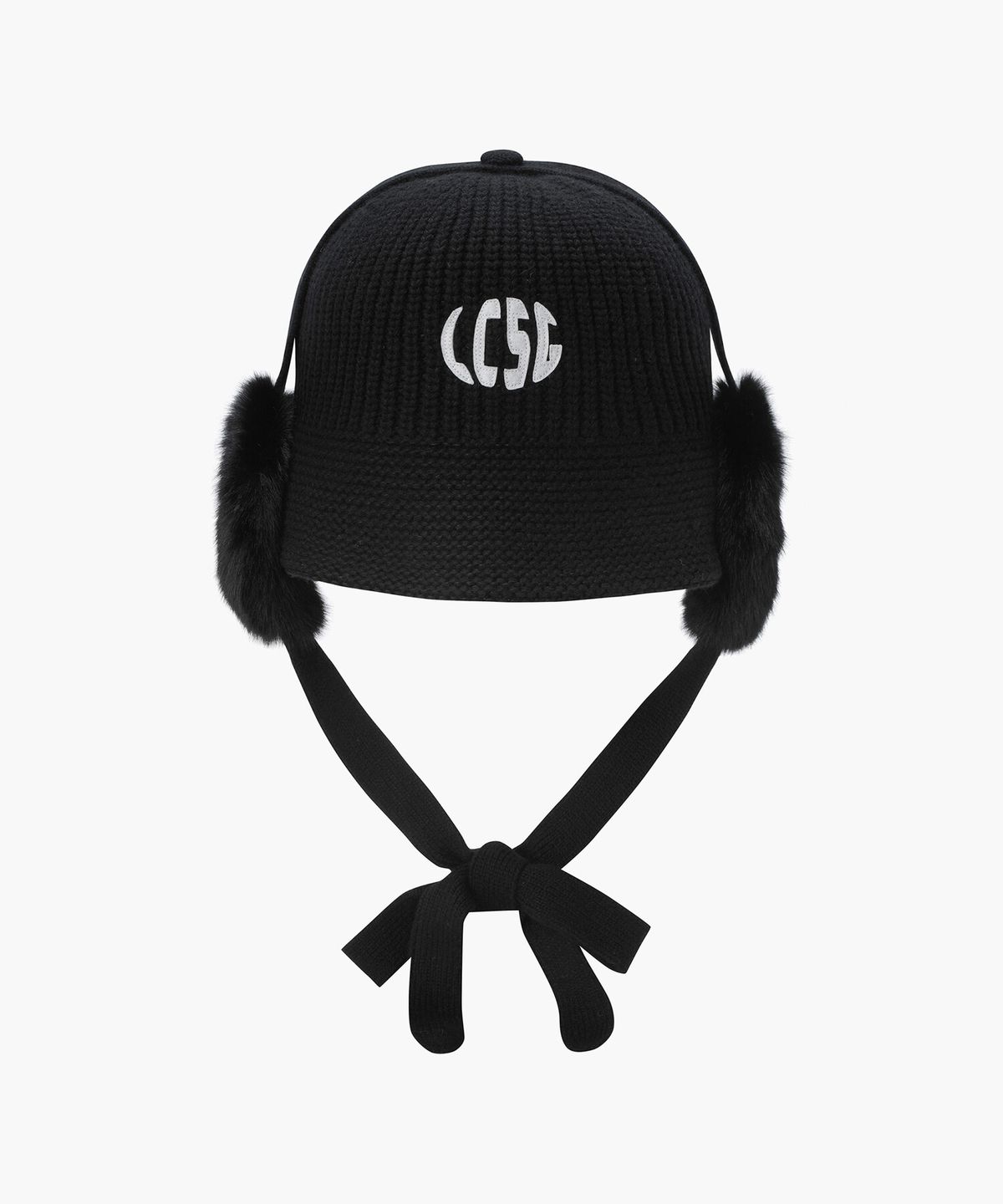 르꼬끄 골프(LECOQ GOLF) 여성 니트 귀달이 버킷햇 (2WAY) _BLCK GQ422LCPN1