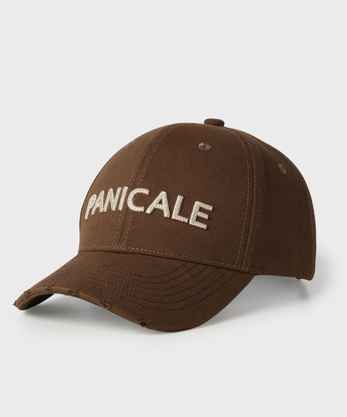 빠니깔레(PANICALE) 브라운 빈티지 로고 볼캡