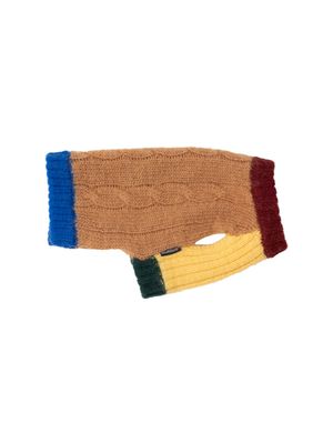 베베 케이블 울 100% 니트 모카