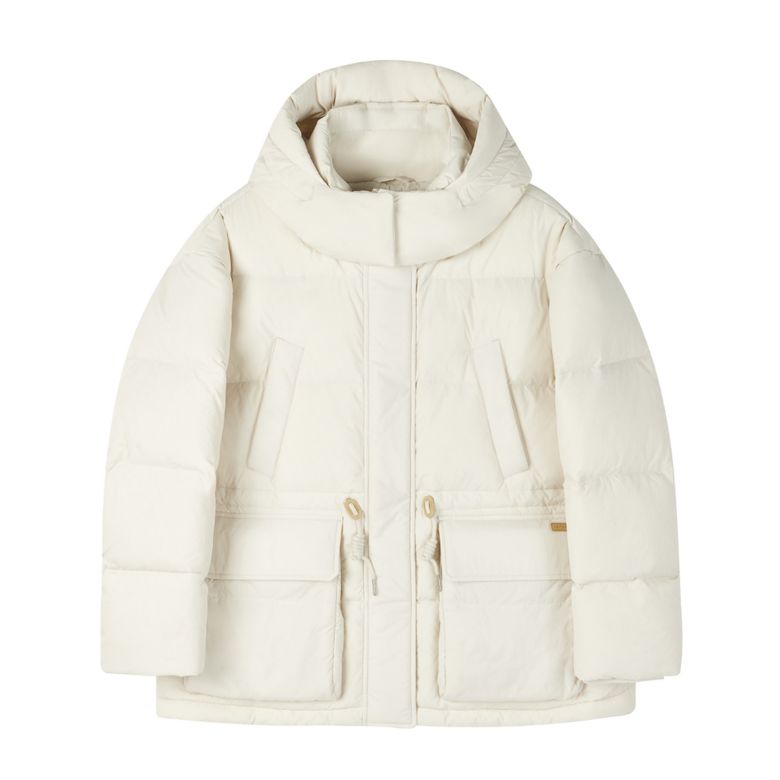W BRITISH CAMPER MIDI DOWN JUMPER - IVORY (P254WDW453)