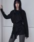 Wrap-Tie Long Sleeve Tee Black