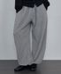 Melange Fleece Pintuck Pants Gray