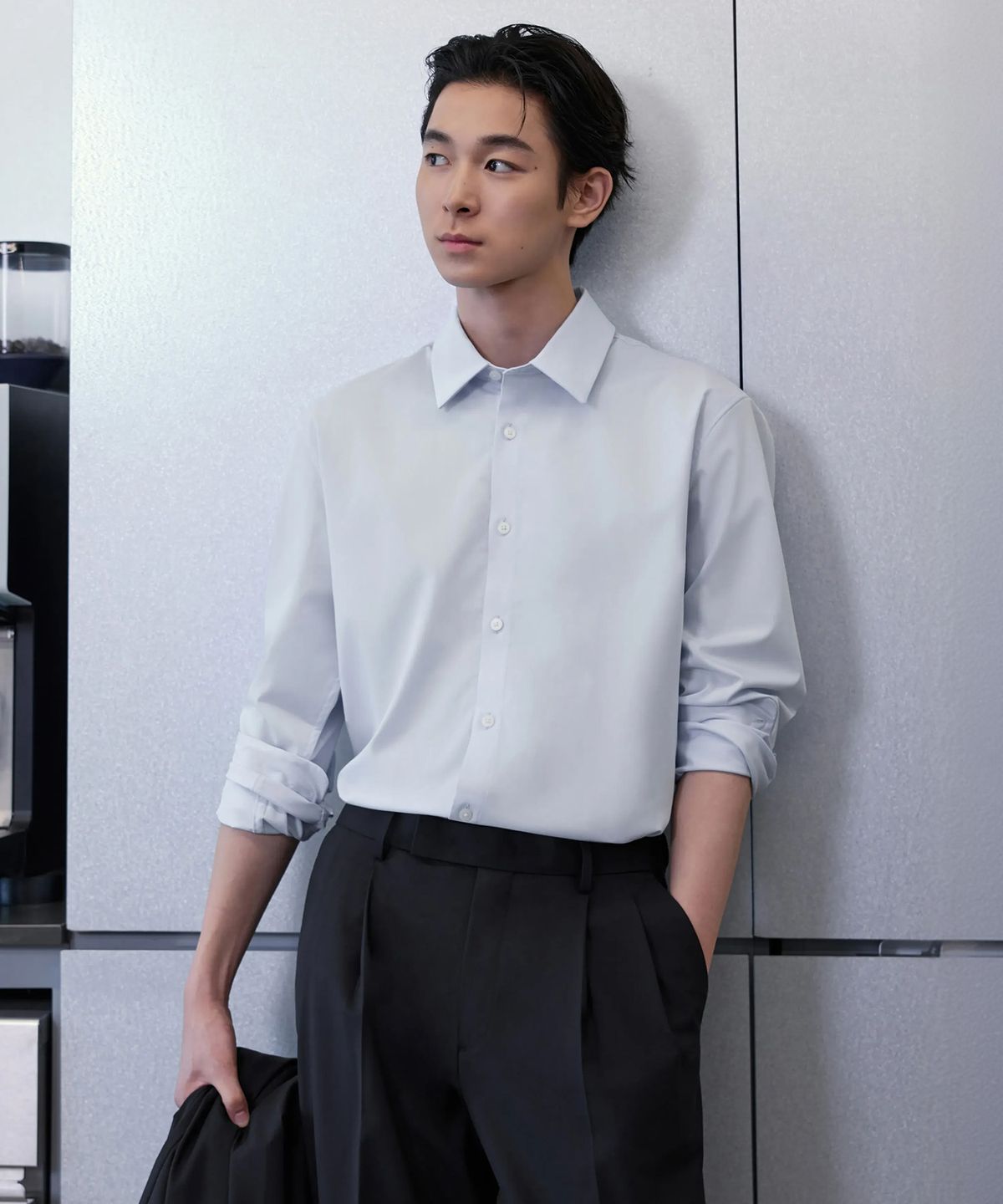 무신사 스탠다드(MUSINSA STANDARD) 링클프리 드레스 셔츠 [스카이 블루]