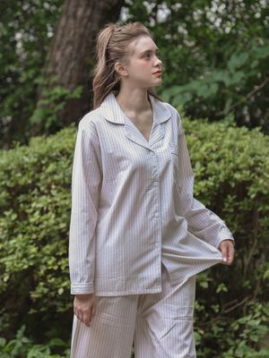 퓨어세레인 커플잠옷 긴팔 잠옷 파자마 세트