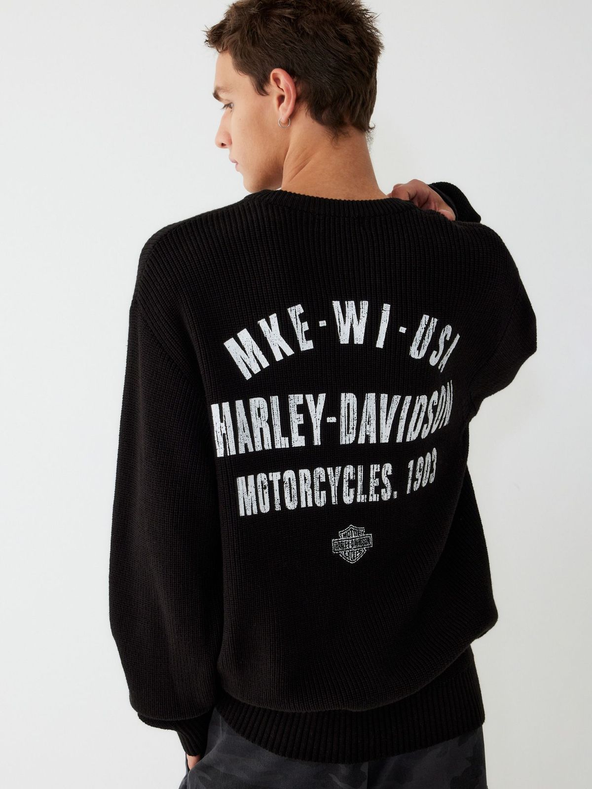 할리데이비슨 컬렉션스®(HARLEY-DAVIDSON COLLECTIONS®) MKE 클라우드나인 니트 _블랙 HH15312002