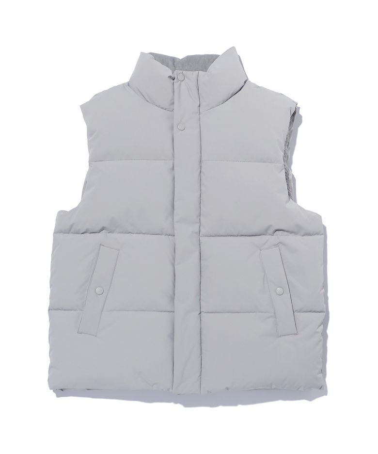 스탠다드 하이넥 패딩 베스트 LP9JU931_LIGHT GREY