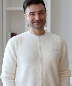 [ADULT-MAN]앙고라 가디건 아이보리