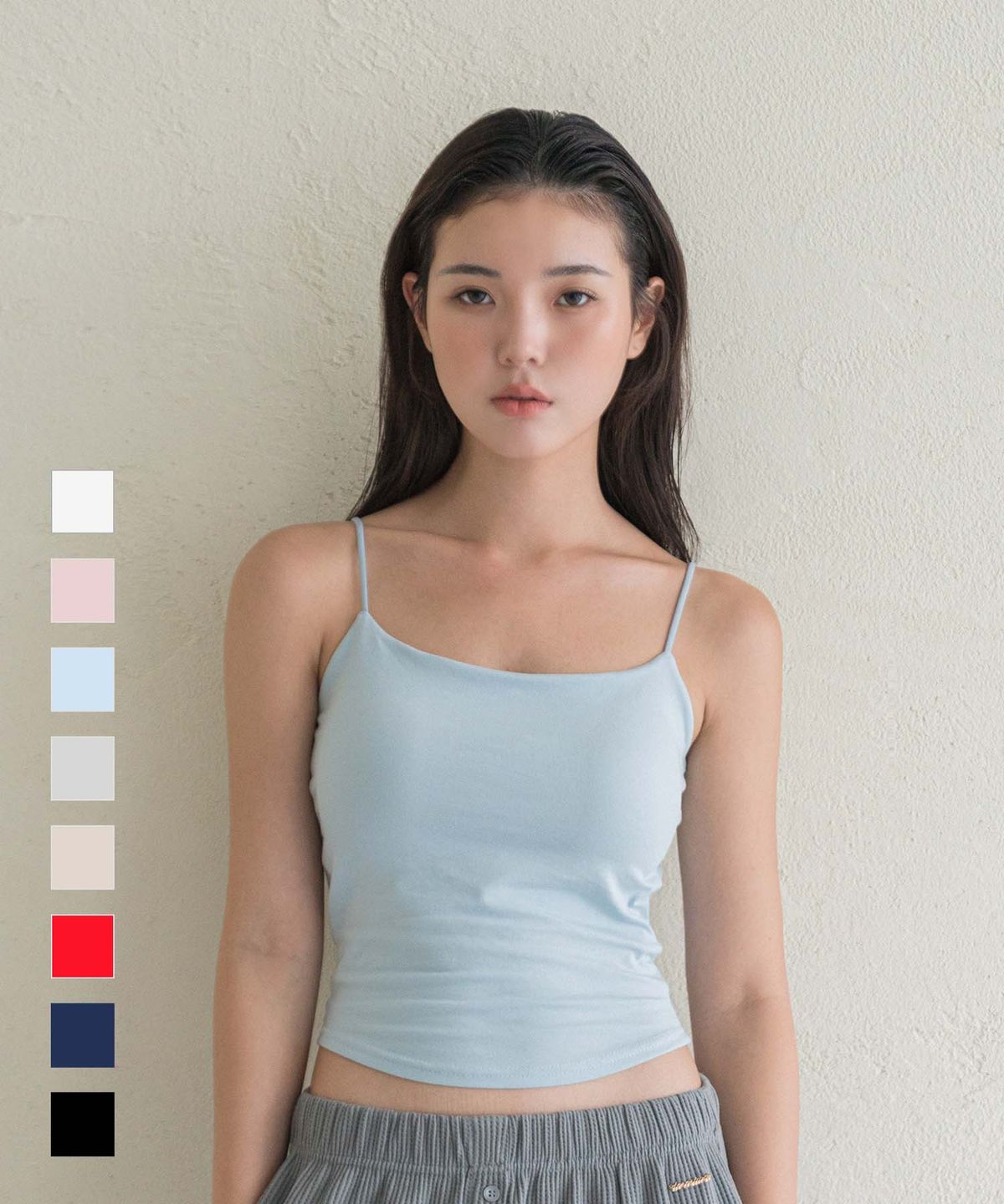 도로시와(DOROSIWA) 풀샷몰드 모달 라운드 끈나시 (캡고정)_8colors