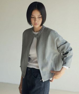 모던 시티 울 블루종_city gray