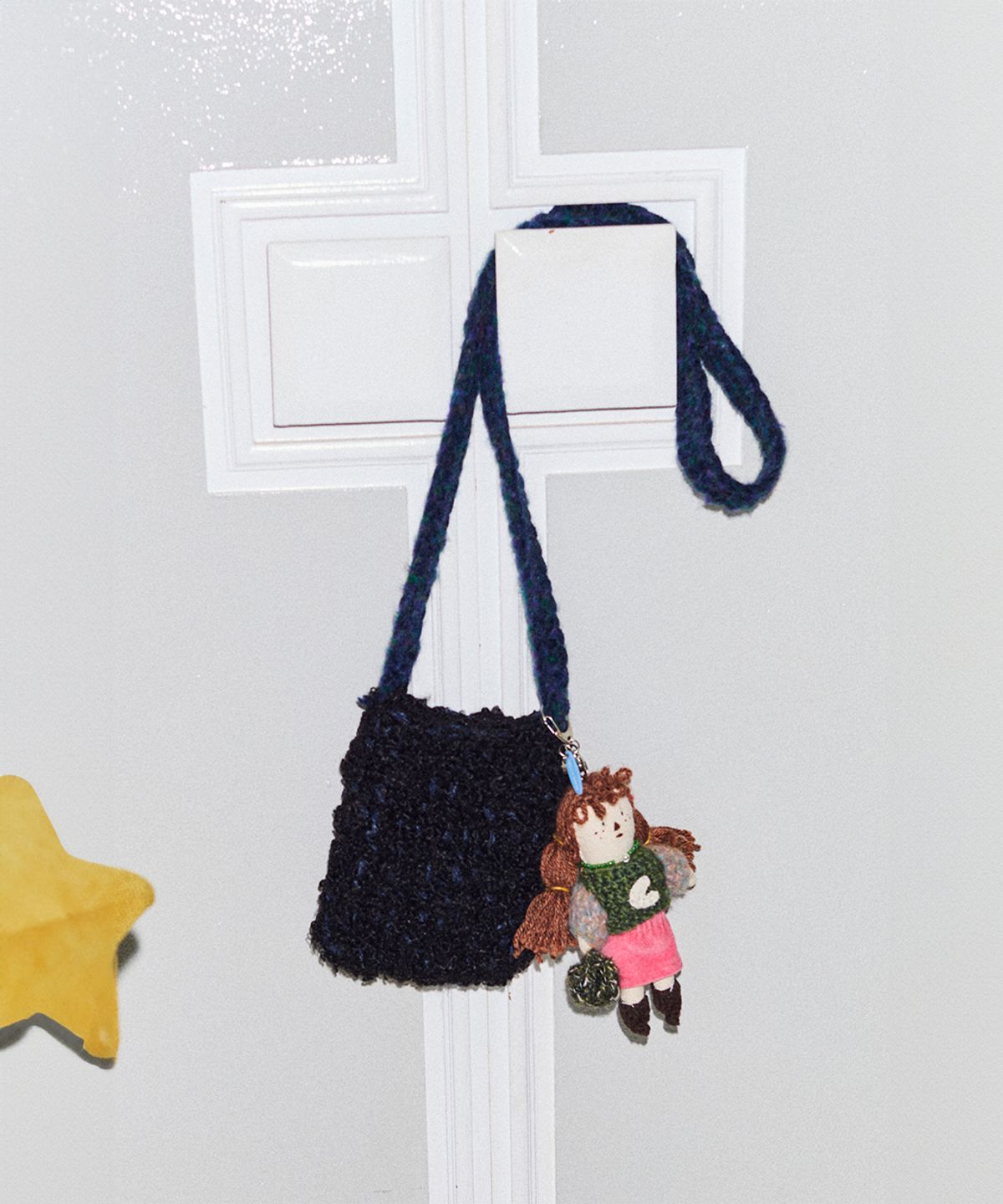 쿠론(COURONNE) Haru Cross 16 Knit_RIBRX25641BKX