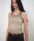 우먼즈 더티 다이드 탱크 탑 [그레이쉬 베이지]