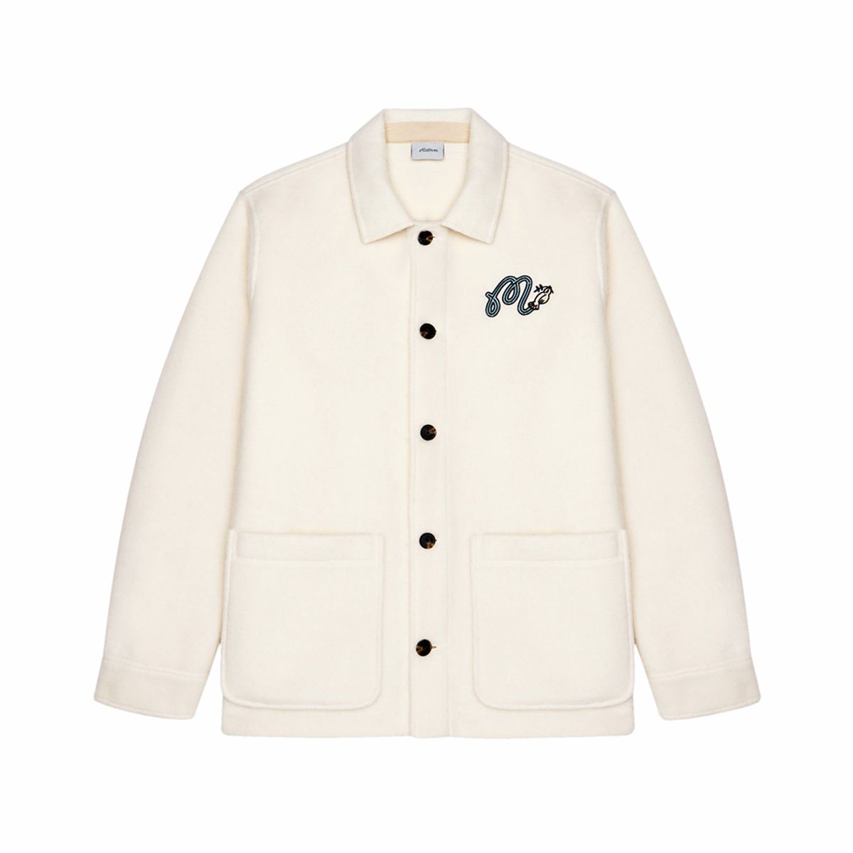 말본 골프(MALBON GOLF) [Hawk & Dove] 울 초어 코트 LIGHT BEIGE (MAN)