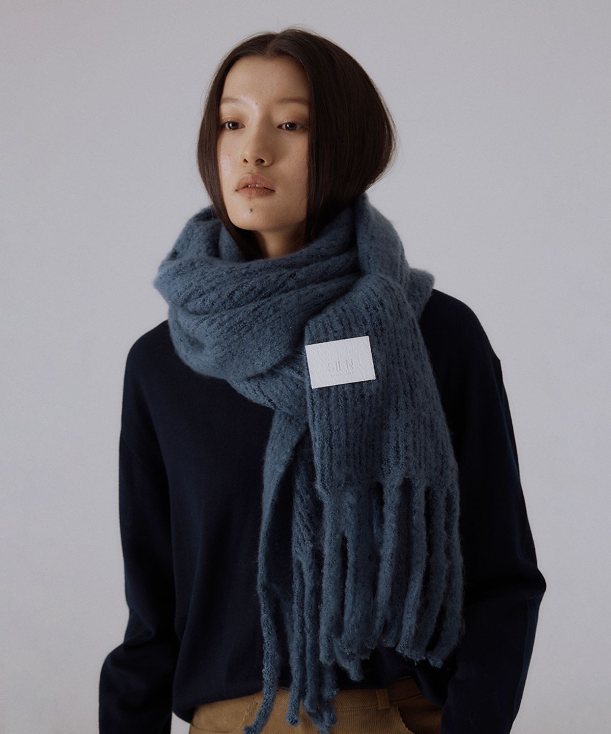실른(SILN) Serra wide knit muffler (6 COLOR)