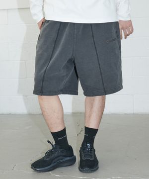 피그먼트 와이드 버뮤다팬츠 (Charcoal)