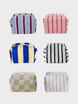 스트라이프 테리 파우치 (스몰)(42colors)