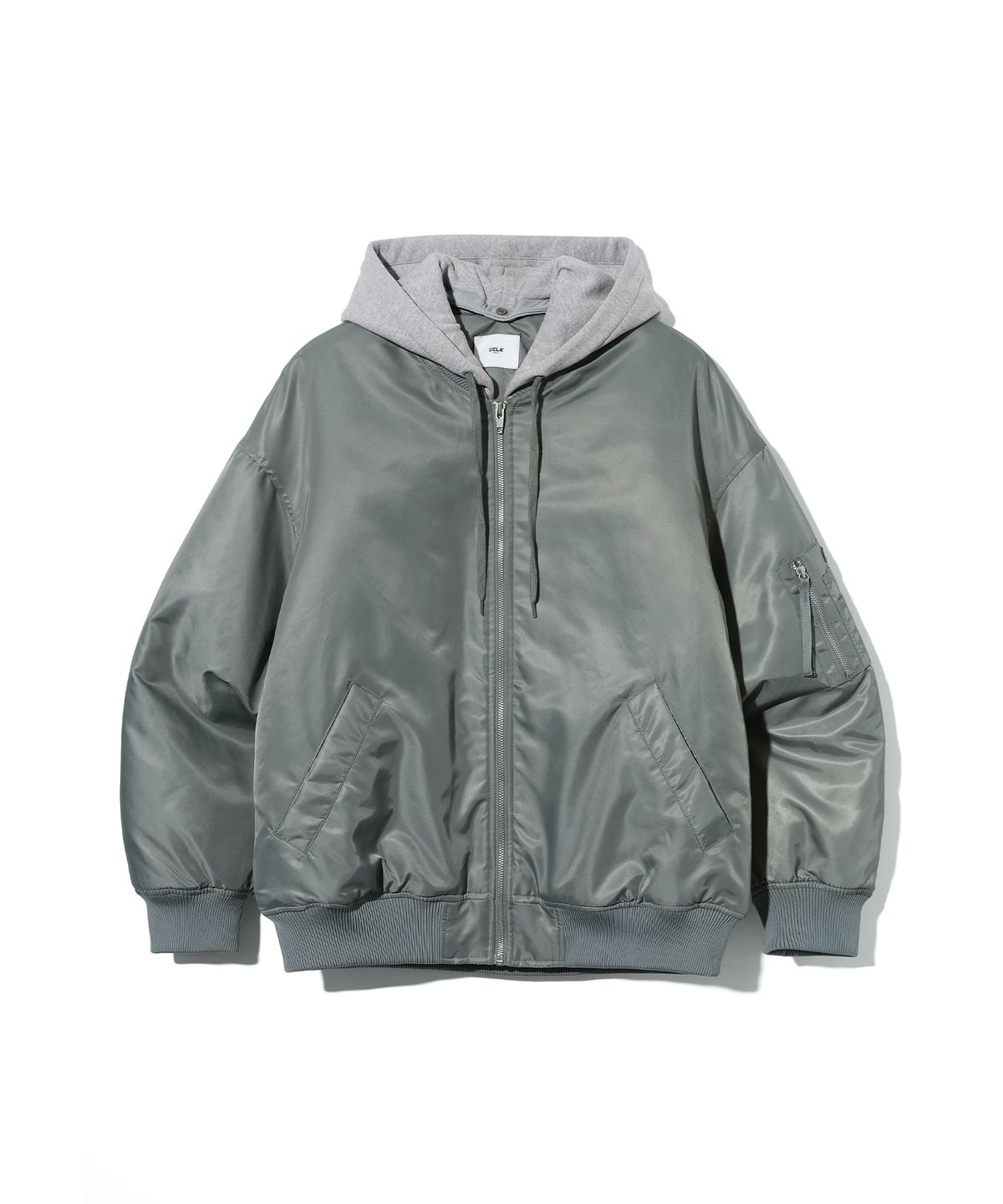 유씨엘에이(UCLA) 남녀공용 데일리 스몰로고 MA1 점퍼[GREY](UBAUJ22)