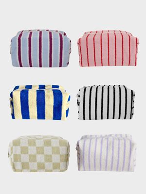 스트라이프 테리 파우치 (라지)(42colors)