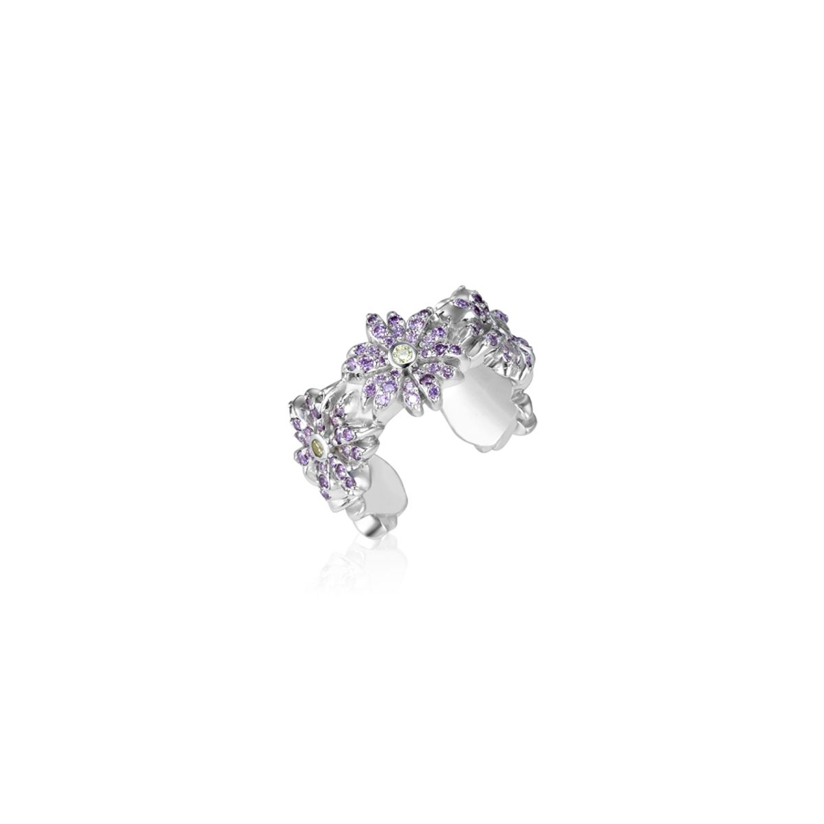 스쿠도(SCUDO) Scudo Cuore Purple Stone Ring
