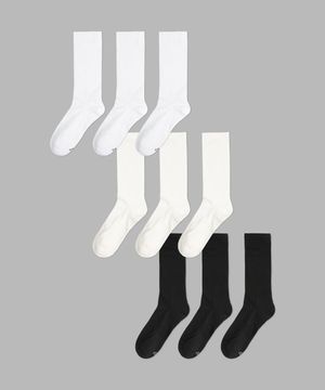 [6PACK] 1507 모노 라이트 애슬레틱 삭스 - 스노우화이트/화이트/블랙