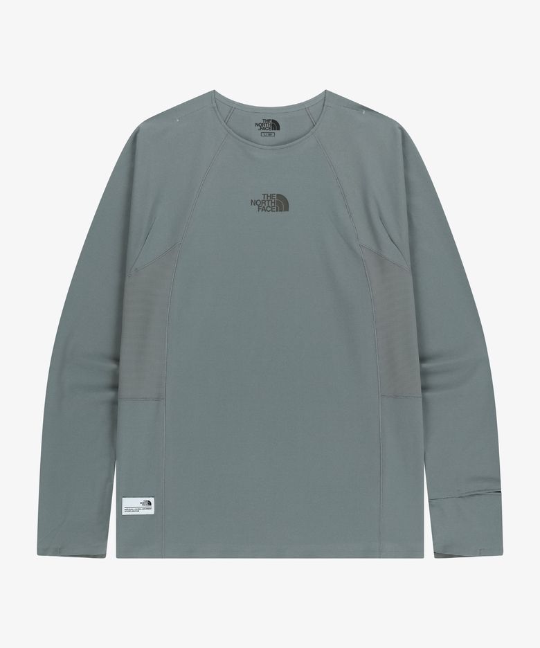 NT7TR53K 스피드온 긴팔 라운드티 GRAY