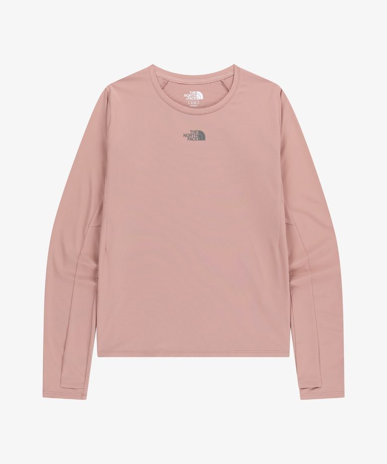 NT7TR81L 여성 스텝업 긴팔 라운드티 GRAYISH_PINK