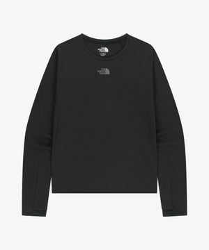 NT7TR81J 화이트라벨 여성 스텝업 긴팔 라운드티 BLACK