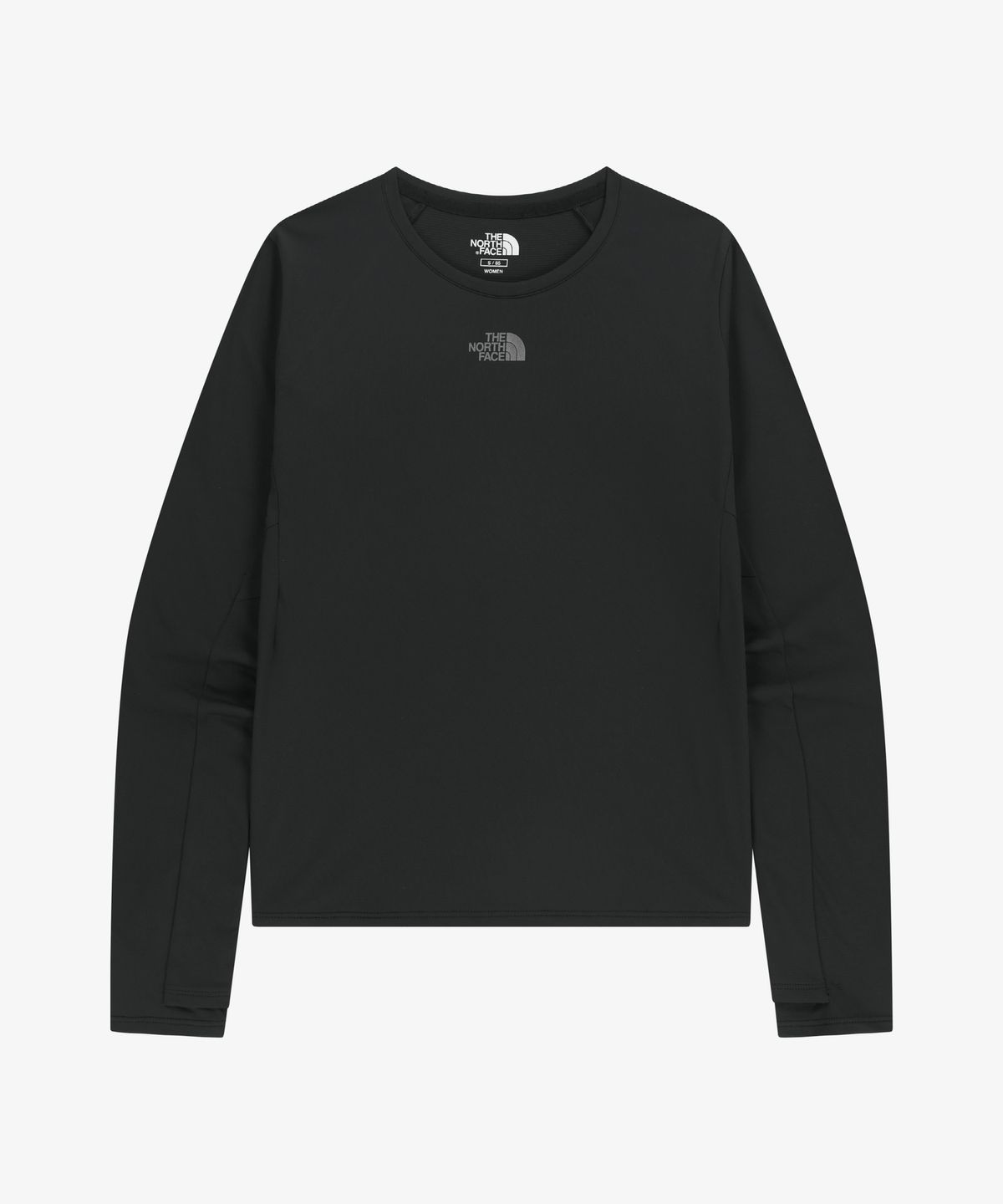 노스페이스(THE NORTH FACE) NT7TR81J 여성 스텝업 긴팔 라운드티 BLACK
