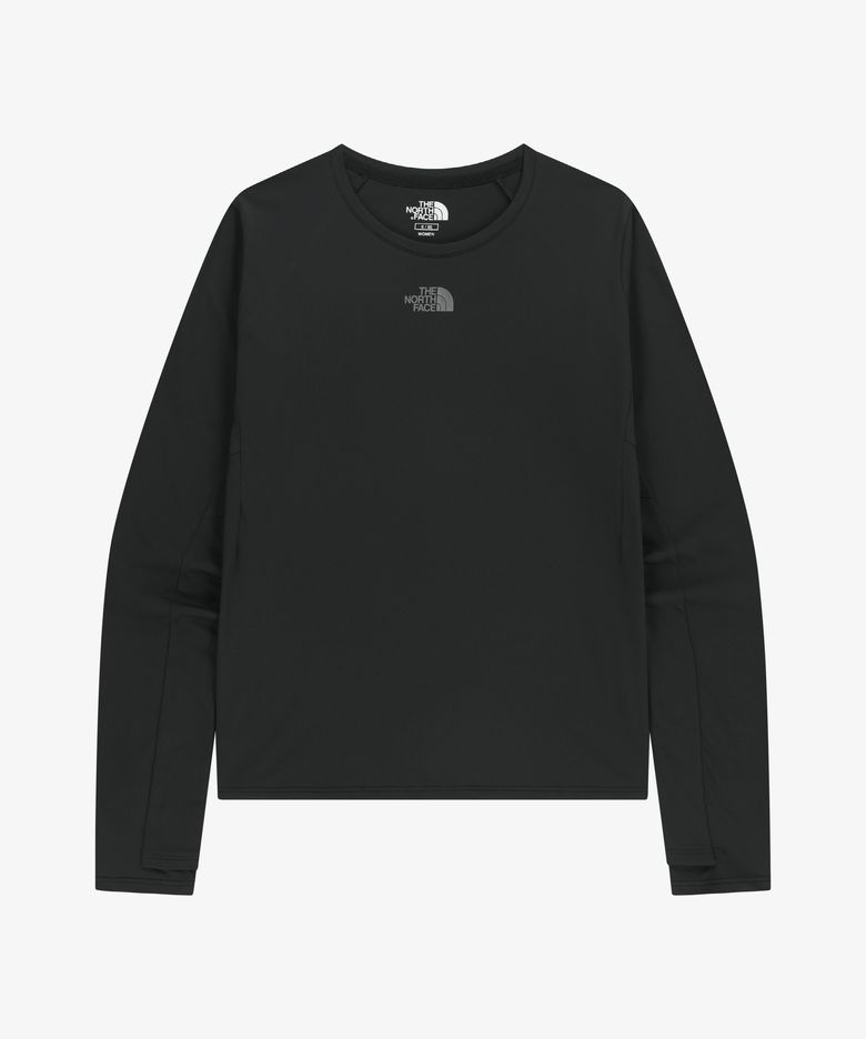 NT7TR81J 여성 스텝업 긴팔 라운드티 BLACK