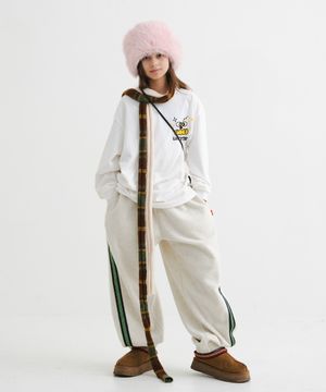 플리스 라인 팬츠 [오트밀]