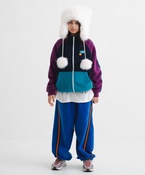 플리스 라인 팬츠 [블루]