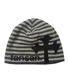 자카드 크로스 비니 (스트라이프 블랙)